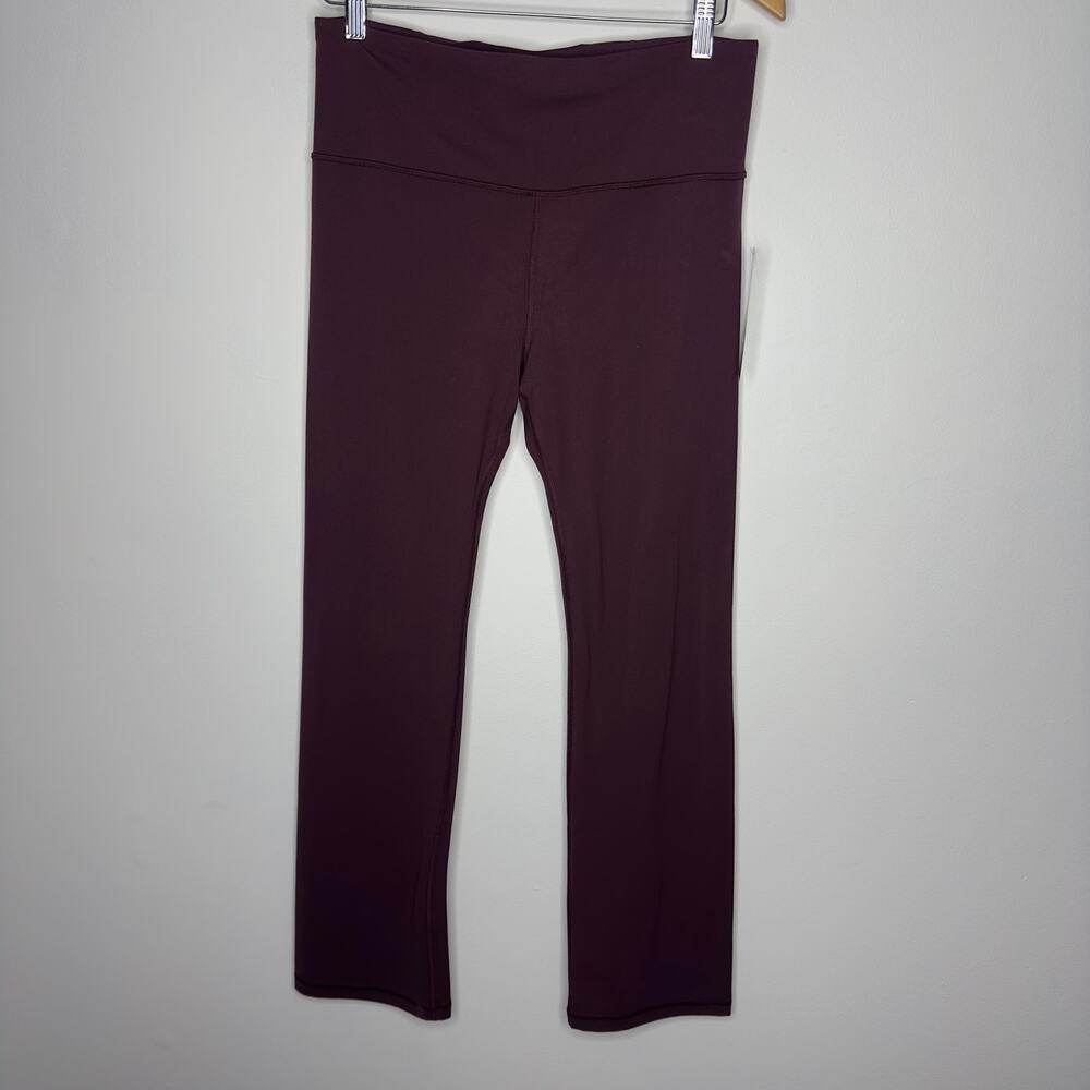 Athleta Elation Straight Leg Pant Plum Purple Yoga Pants Size Large NWT - Picture 2 of 16
